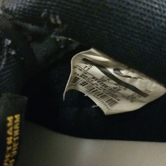 Nike Floral Black Sneakers with Yellow Accents Mens size 11 - Picture 6 of 8